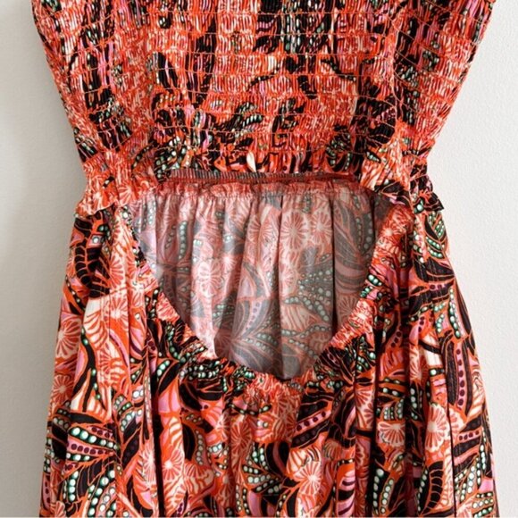 A.L.C. • Adriana Dress in Orange/Rose Multi • 0 - Picture 9 of 14